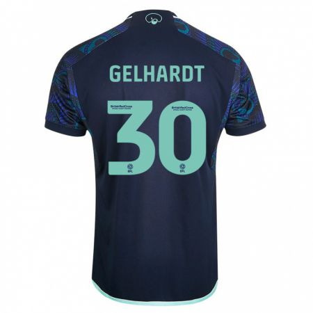Kandiny Kinder Joe Gelhardt #30 Blau Auswärtstrikot Trikot 2023/24 T-Shirt