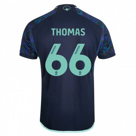 Kandiny Kinder Luca Thomas #66 Blau Auswärtstrikot Trikot 2023/24 T-Shirt