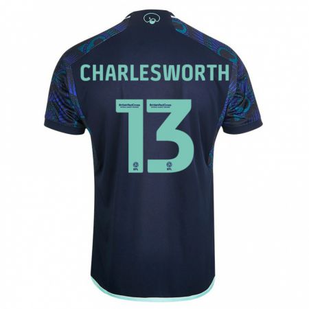Kandiny Kinder Millie Robshaw-Charlesworth #13 Blau Auswärtstrikot Trikot 2023/24 T-Shirt