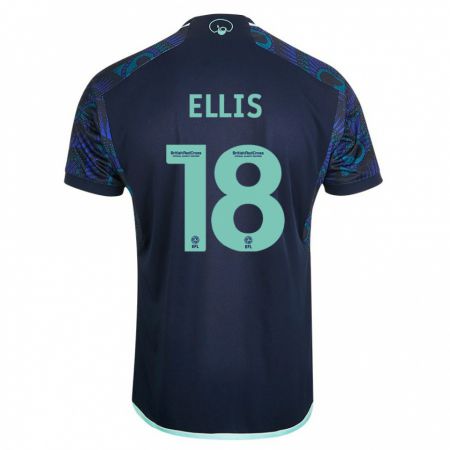 Kandiny Kinder Macy Ellis #18 Blau Auswärtstrikot Trikot 2023/24 T-Shirt