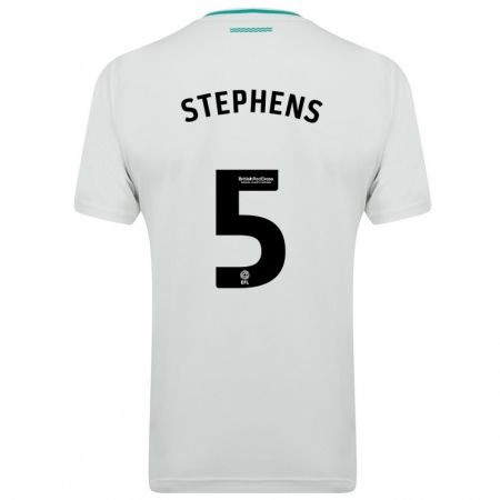 Kandiny Kinder Jack Stephens #5 Weiß Auswärtstrikot Trikot 2023/24 T-Shirt