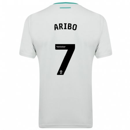 Kandiny Kinder Joe Aribo #7 Weiß Auswärtstrikot Trikot 2023/24 T-Shirt