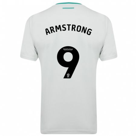 Kandiny Kinder Adam Armstrong #9 Weiß Auswärtstrikot Trikot 2023/24 T-Shirt
