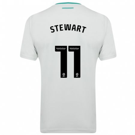 Kandiny Kinder Ross Stewart #11 Weiß Auswärtstrikot Trikot 2023/24 T-Shirt