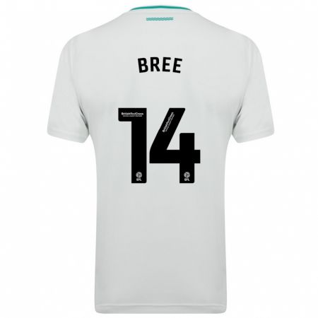Kandiny Kinder James Bree #14 Weiß Auswärtstrikot Trikot 2023/24 T-Shirt