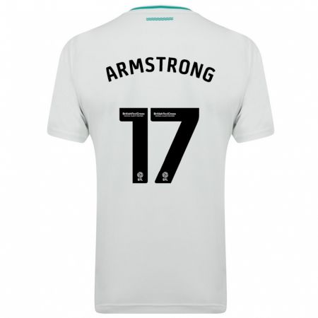 Kandiny Kinder Stuart Armstrong #17 Weiß Auswärtstrikot Trikot 2023/24 T-Shirt