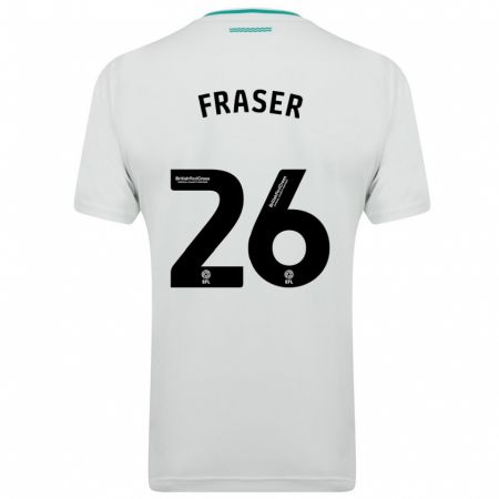 Kandiny Kinder Ryan Fraser #26 Weiß Auswärtstrikot Trikot 2023/24 T-Shirt