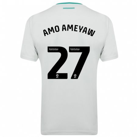 Kandiny Kinder Samuel Amo-Ameyaw #27 Weiß Auswärtstrikot Trikot 2023/24 T-Shirt