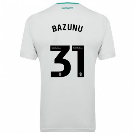 Kandiny Kinder Gavin Bazunu #31 Weiß Auswärtstrikot Trikot 2023/24 T-Shirt
