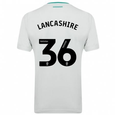 Kandiny Kinder Olly Lancashire #36 Weiß Auswärtstrikot Trikot 2023/24 T-Shirt