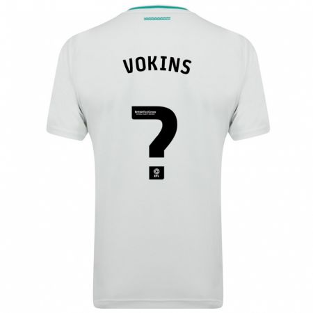 Kandiny Kinder Jake Vokins #0 Weiß Auswärtstrikot Trikot 2023/24 T-Shirt