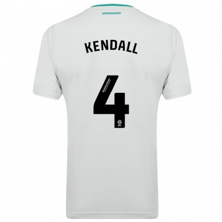 Kandiny Kinder Lucia Kendall #4 Weiß Auswärtstrikot Trikot 2023/24 T-Shirt