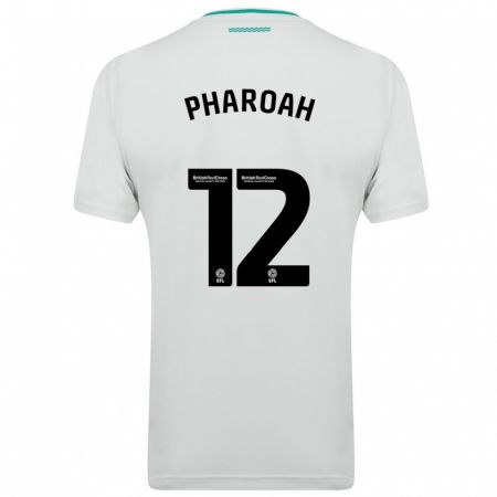 Kandiny Kinder Sophia Pharoah #12 Weiß Auswärtstrikot Trikot 2023/24 T-Shirt