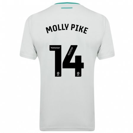Kandiny Kinder Molly Pike #14 Weiß Auswärtstrikot Trikot 2023/24 T-Shirt