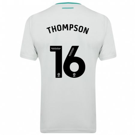 Kandiny Kinder Emma Thompson #16 Weiß Auswärtstrikot Trikot 2023/24 T-Shirt