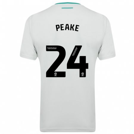 Kandiny Kinder Paige Peake #24 Weiß Auswärtstrikot Trikot 2023/24 T-Shirt