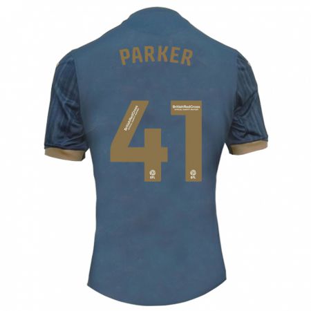 Kandiny Kinder Sam Parker #41 Dunkles Blaugrün Auswärtstrikot Trikot 2023/24 T-Shirt