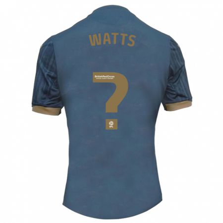 Kandiny Kinder Evan Watts #0 Dunkles Blaugrün Auswärtstrikot Trikot 2023/24 T-Shirt