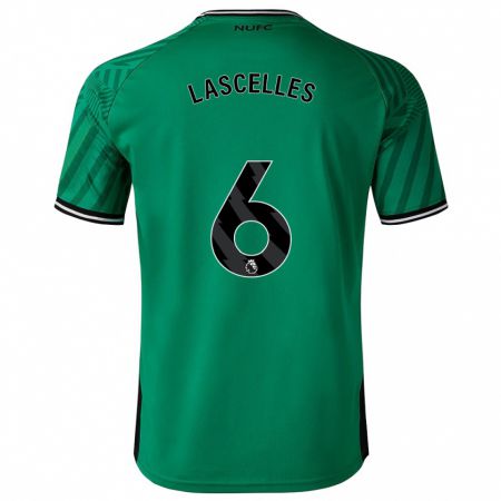 Kandiny Kinder Jamaal Lascelles #6 Grün Auswärtstrikot Trikot 2023/24 T-Shirt