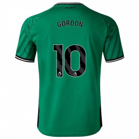 Kandiny Kinder Anthony Gordon #10 Grün Auswärtstrikot Trikot 2023/24 T-Shirt