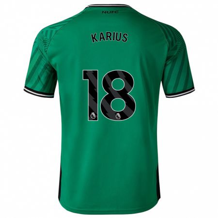 Kandiny Kinder Loris Karius #18 Grün Auswärtstrikot Trikot 2023/24 T-Shirt