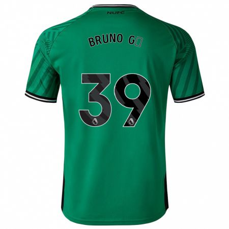 Kandiny Kinder Bruno Guimarães #39 Grün Auswärtstrikot Trikot 2023/24 T-Shirt