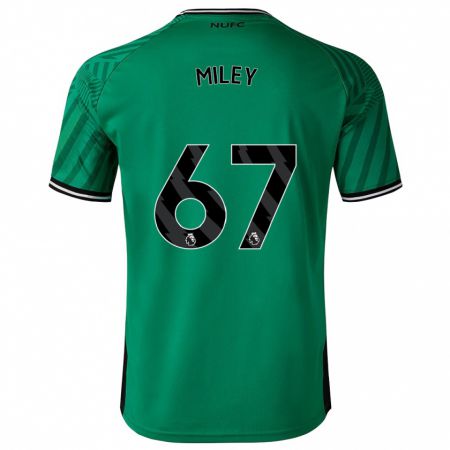 Kandiny Kinder Lewis Miley #67 Grün Auswärtstrikot Trikot 2023/24 T-Shirt