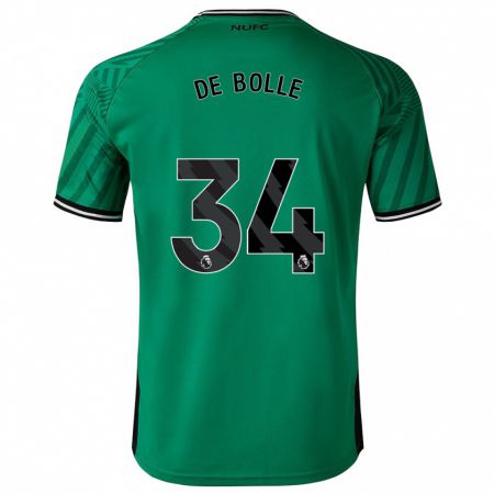 Kandiny Kinder Lucas De Bolle #34 Grün Auswärtstrikot Trikot 2023/24 T-Shirt