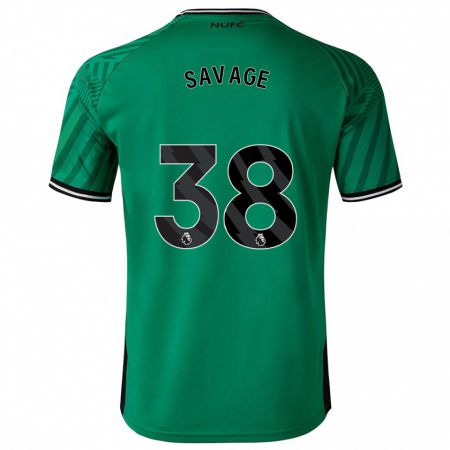 Kandiny Kinder Remi Savage #38 Grün Auswärtstrikot Trikot 2023/24 T-Shirt