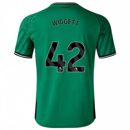 Kandiny Kinder Charlie Wiggett #42 Grün Auswärtstrikot Trikot 2023/24 T-Shirt