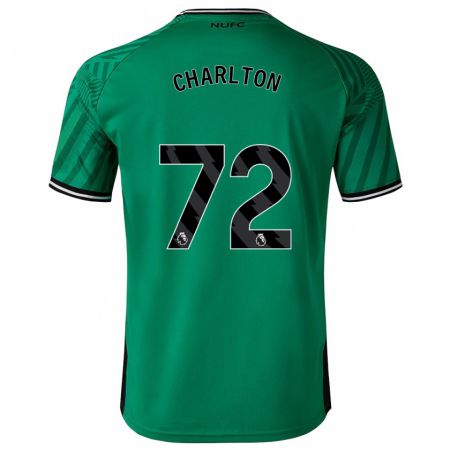 Kandiny Kinder Dylan Charlton #72 Grün Auswärtstrikot Trikot 2023/24 T-Shirt