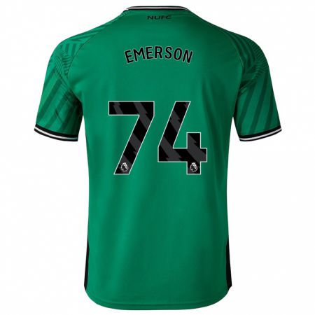 Kandiny Kinder Johnny Emerson #74 Grün Auswärtstrikot Trikot 2023/24 T-Shirt