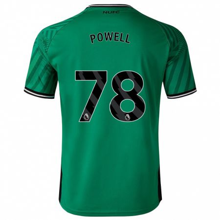 Kandiny Kinder Harry Powell #78 Grün Auswärtstrikot Trikot 2023/24 T-Shirt
