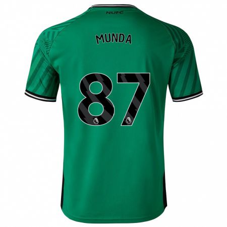 Kandiny Kinder Anthony Munda #87 Grün Auswärtstrikot Trikot 2023/24 T-Shirt