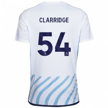 Kandiny Kinder James Clarridge #54 Weiß Blau Auswärtstrikot Trikot 2023/24 T-Shirt