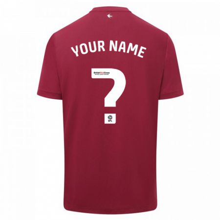 Kandiny Kinder Ihren Namen #0 Rot Auswärtstrikot Trikot 2023/24 T-Shirt