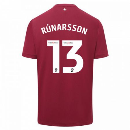 Kandiny Kinder Rúnar Alex Rúnarsson #13 Rot Auswärtstrikot Trikot 2023/24 T-Shirt