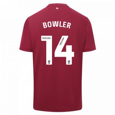 Kandiny Kinder Josh Bowler #14 Rot Auswärtstrikot Trikot 2023/24 T-Shirt