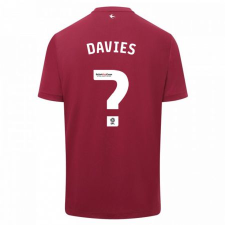 Kandiny Kinder Kian Davies #0 Rot Auswärtstrikot Trikot 2023/24 T-Shirt