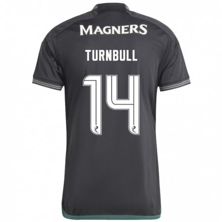 Kandiny Kinder David Turnbull #14 Schwarz Auswärtstrikot Trikot 2023/24 T-Shirt