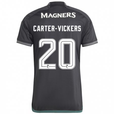 Kandiny Kinder Cameron Carter-Vickers #20 Schwarz Auswärtstrikot Trikot 2023/24 T-Shirt