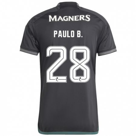 Kandiny Kinder Paulo Bernardo #28 Schwarz Auswärtstrikot Trikot 2023/24 T-Shirt