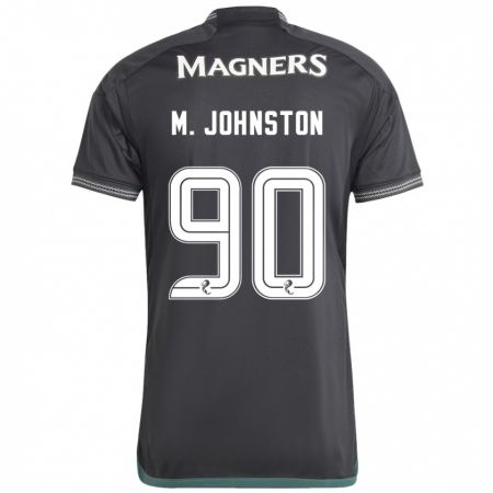 Kandiny Kinder Mikey Johnston #90 Schwarz Auswärtstrikot Trikot 2023/24 T-Shirt