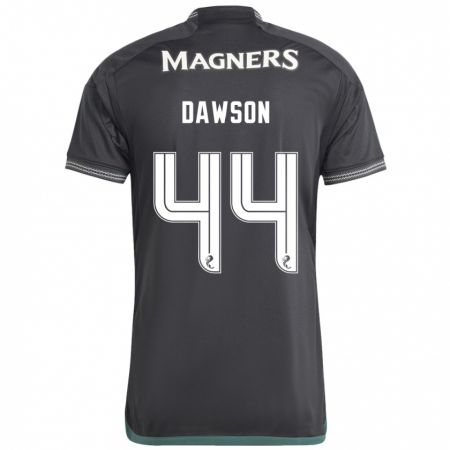 Kandiny Kinder Joey Dawson #44 Schwarz Auswärtstrikot Trikot 2023/24 T-Shirt