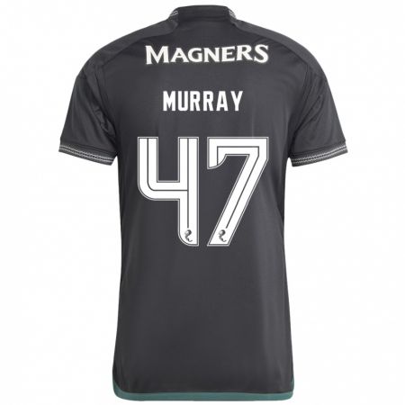 Kandiny Kinder Dane Murray #47 Schwarz Auswärtstrikot Trikot 2023/24 T-Shirt