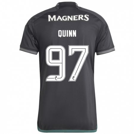 Kandiny Kinder Ben Quinn #97 Schwarz Auswärtstrikot Trikot 2023/24 T-Shirt