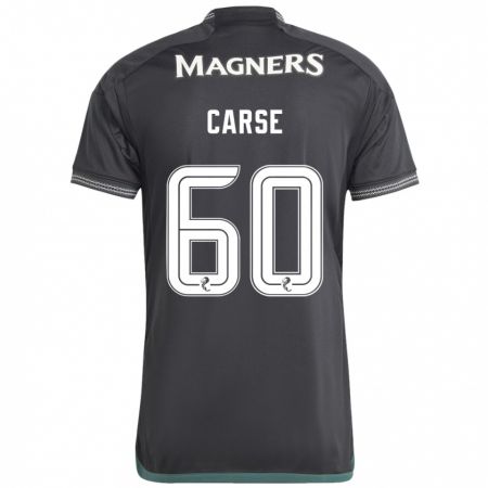 Kandiny Kinder Mackenzie Carse #60 Schwarz Auswärtstrikot Trikot 2023/24 T-Shirt