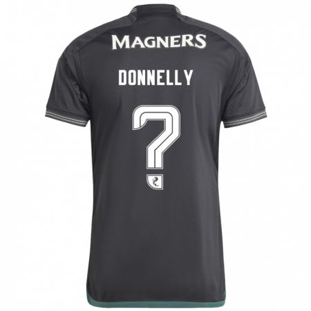 Kandiny Kinder Jacob Donnelly #0 Schwarz Auswärtstrikot Trikot 2023/24 T-Shirt