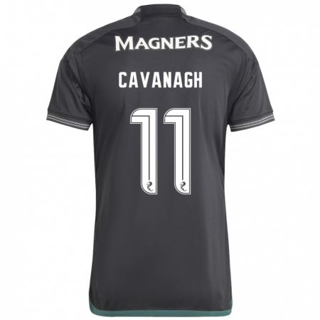Kandiny Kinder Colette Cavanagh #11 Schwarz Auswärtstrikot Trikot 2023/24 T-Shirt
