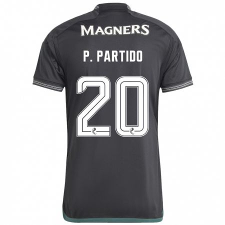 Kandiny Kinder Paula Partido #20 Schwarz Auswärtstrikot Trikot 2023/24 T-Shirt